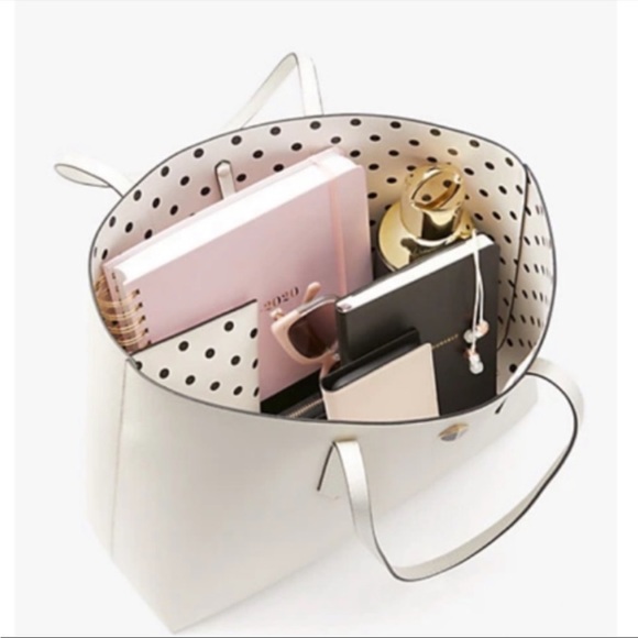 KATE SPADE: Molly Cabana Dot Pop Small Tote - Picture 2 of 9